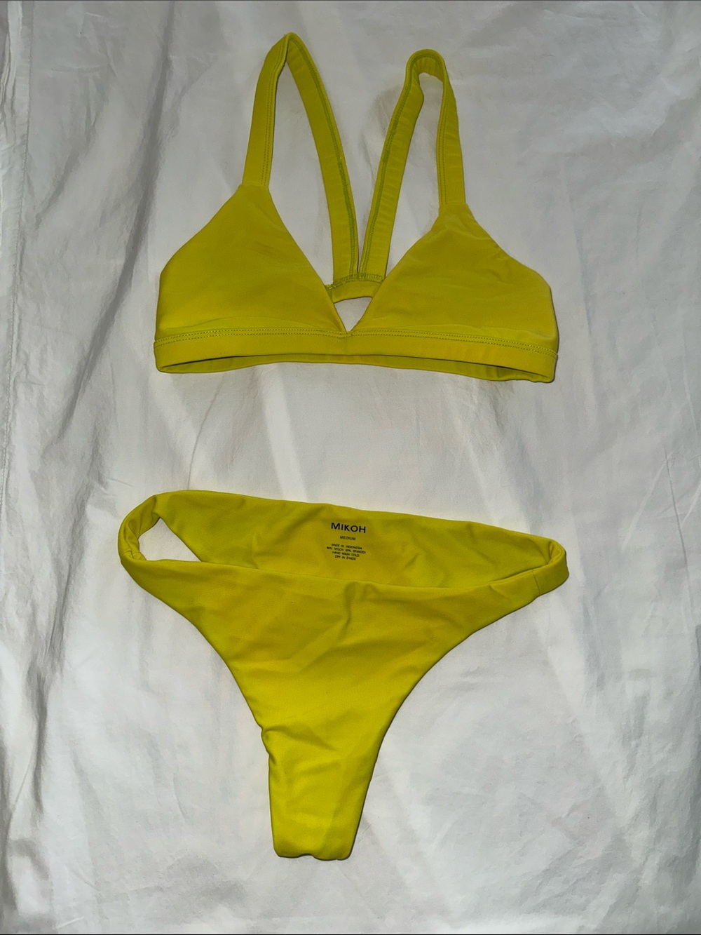 Mikoh Yellow Bikini Set